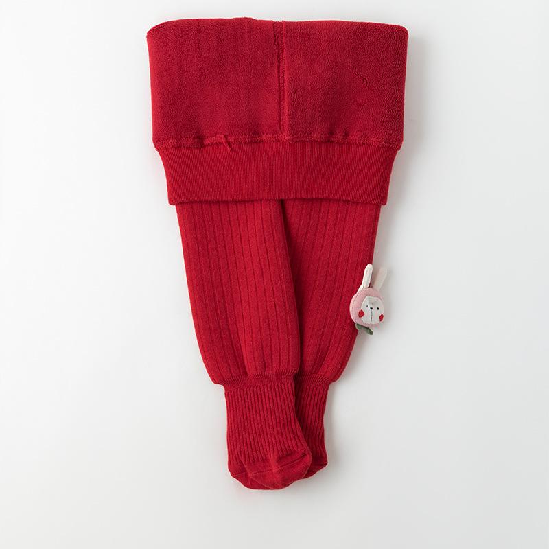 

Рождественские колготки для детей, зимние флисовые детские леггинсы для девочек, плотные, с рисунком принцессы, уютные, мягкие, новогодние, для младенцев, теплые колготки XXL 120-135CM красный