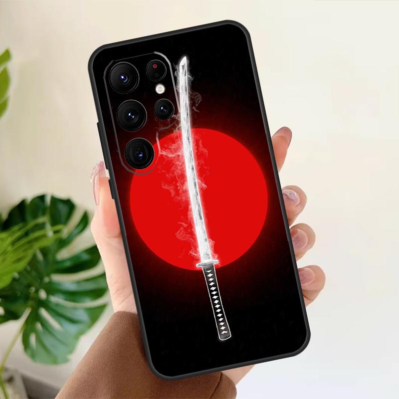 Japan Samurai Katana Hülle Für Samsung Galaxy S22 Ultra S20 FE S21 FE S8 S9 S10 Plus Note 10 20 S23 Ultra Cover