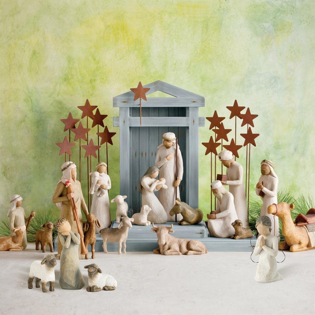 Nativity Character Statue Hand Drawn Decoration Christmas Present