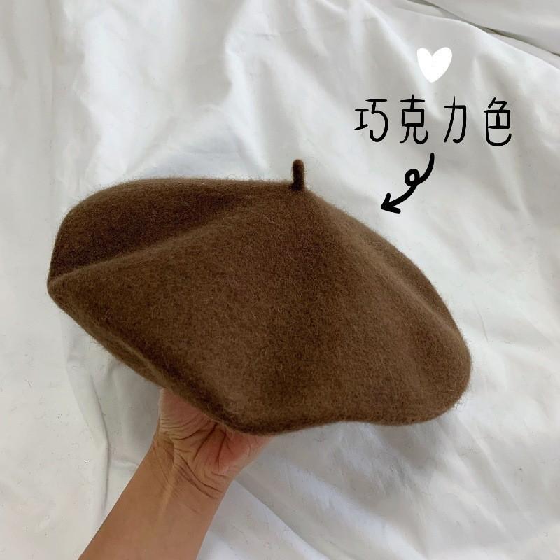 Korean Vintage Cotton Beret Hat With Breathable Design For Women Summer Style