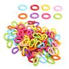 100Pcs Plastic Bird C Clips Hooks Chain Links DIY Parrot Toys Mix Color