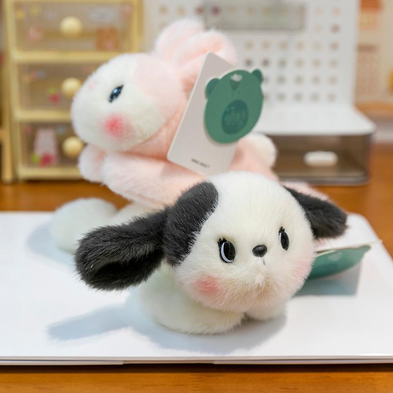 Milk Puff Puff Palm Treasure Powder Rabbit Plush Toy Wedding Throwing Event Panda Gift Office Puppy