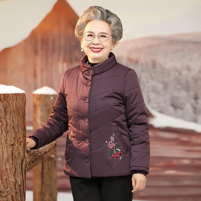 

SIFONE Festive Chinese Style Warm Stand-Collar Cotton Jacket 4XL