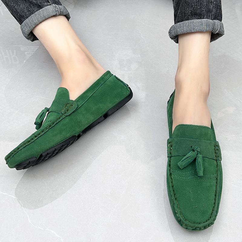 Fashion Size 48 Loafers Men Casual Shoes Tassel Brogue Big Size Driving Shoes Men Loafers Moccasins Breathable Slip on Loafers for Men