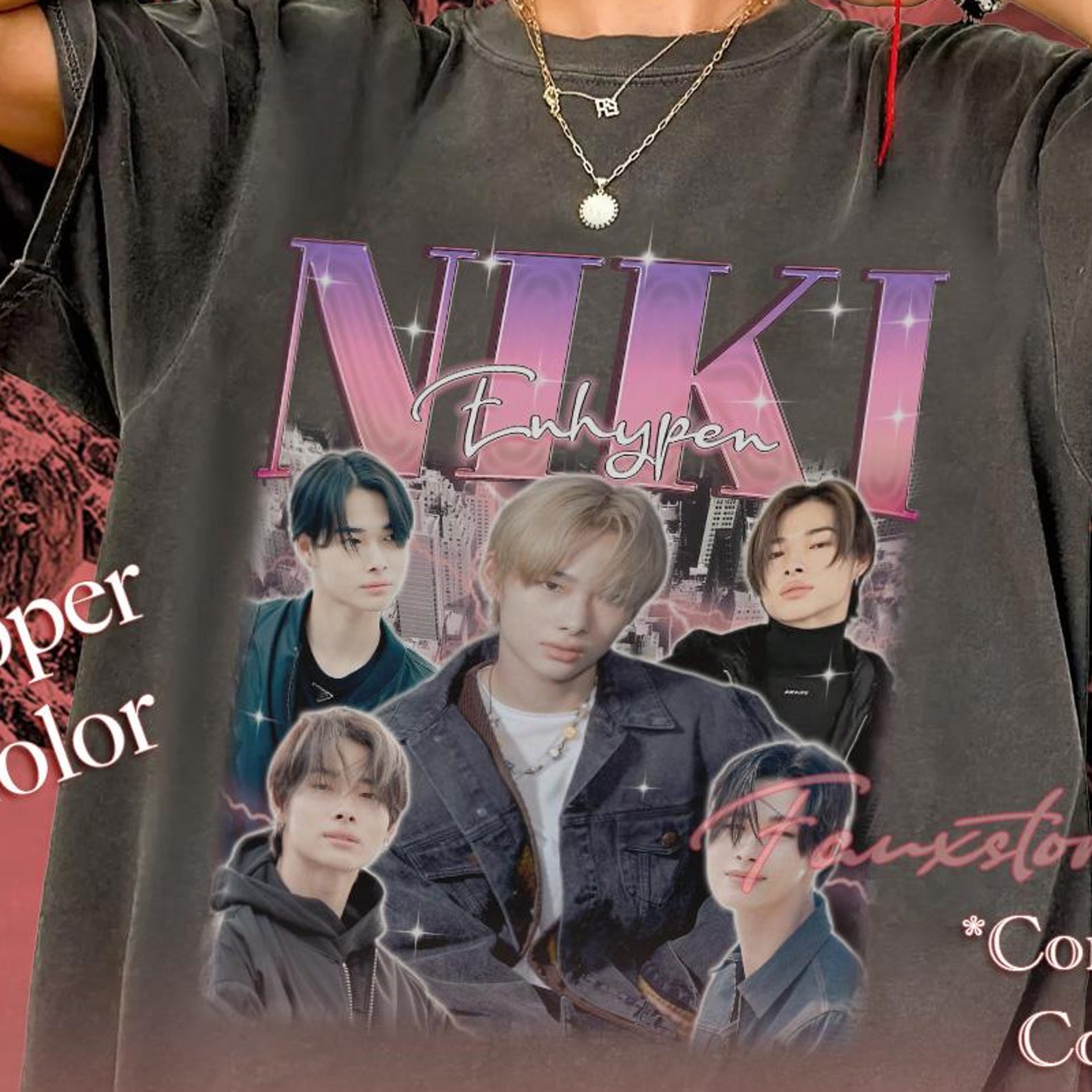 Niki Retro Graphic T-Shirt, KPop Fan Merch Comfort Colors Tee 3XL