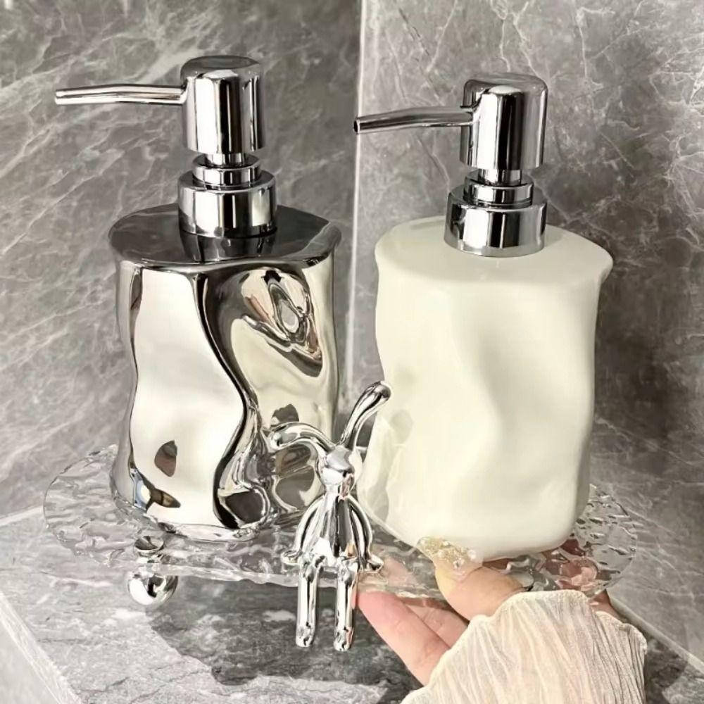 

400ml Shampoo Soap Dispenser Irregular Hand Sanitizer Bottle New Press Lotion Bottle