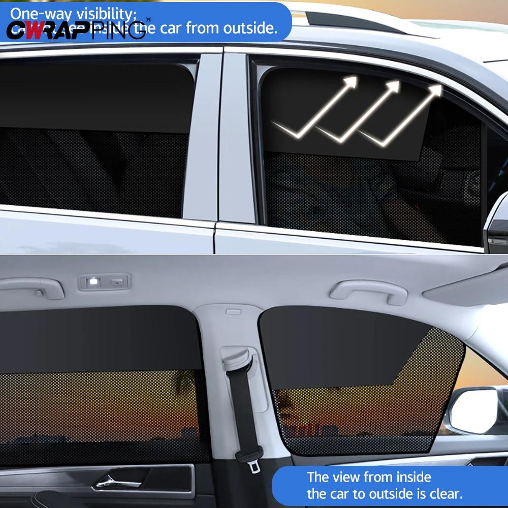 Car Window Sunshade Magnetic Suction Curtain Baby Sun Shade Front Rear Side Window for Truck Auto Sun UV Protection Accessories