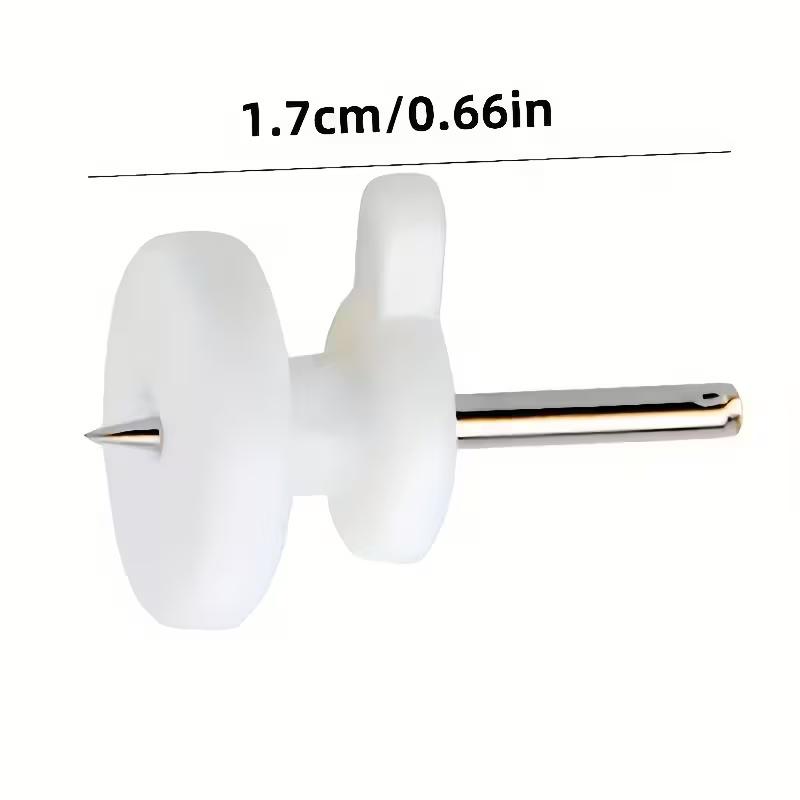 50 Mini Unsichtbare Wandnägel, Glatte Schaft Metall und Kunststoff Rahmenhaken Geeignet für Fotos und Dekorationen Finishing Nagel Klein