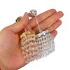 1/12 Scale Miniature Crystal Chandelier For Dollhouse With LED Lighting Easy Installation Metal Craft Accessory