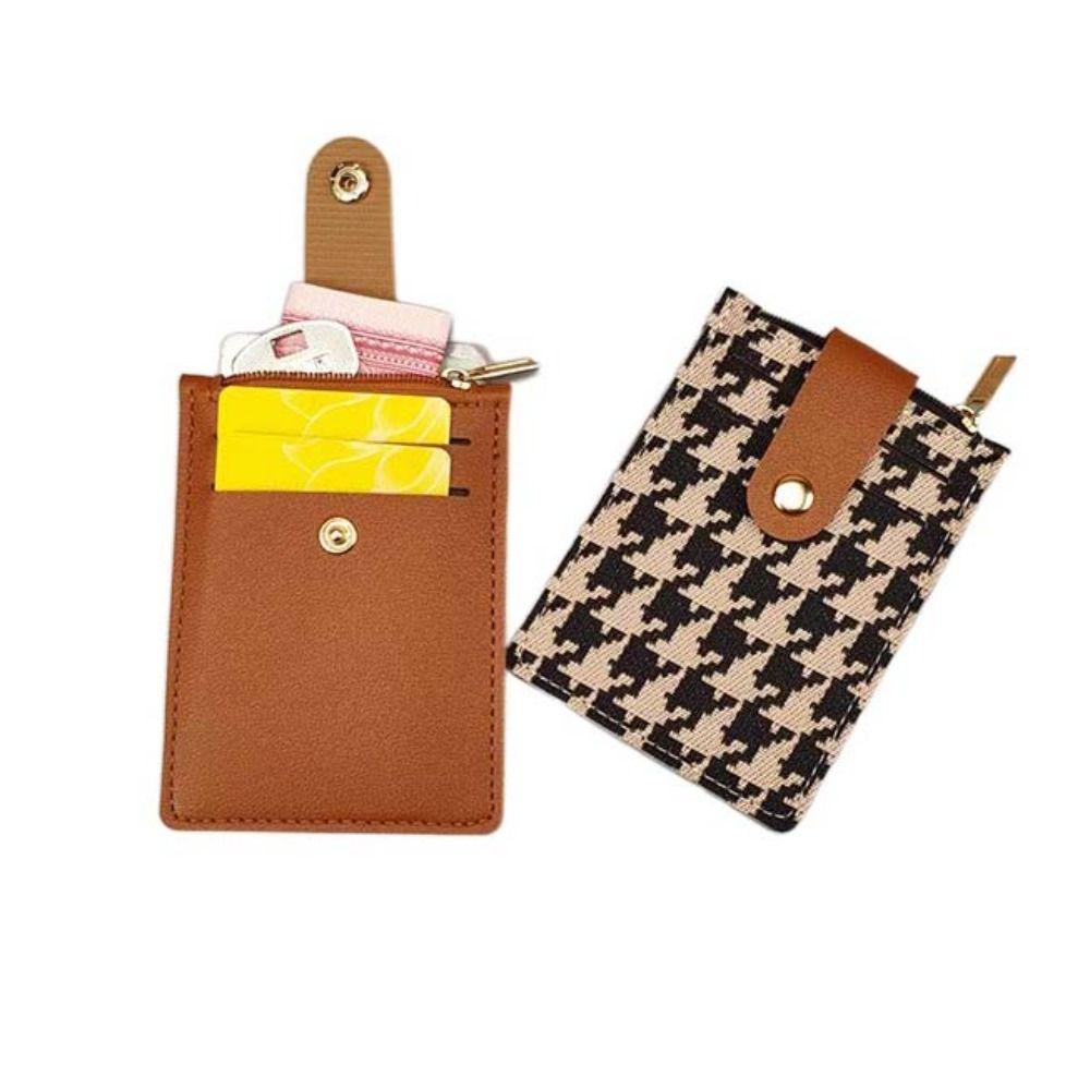 

Stripe ID Credit Card Holder Zipper Driver s License Case PU Leather Coin Purse Wallet Daily