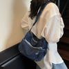 Denim Bag Women's Large Capacity Shoulder Crossbody Bag Vintage Commuter Bag