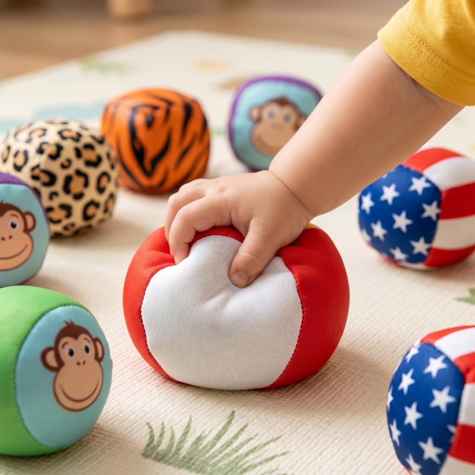 

14pc Soft Bean Bag Balls Set for Kids Safe Indoor Outdoor Toss Game Educational Play Toy for Preschool Kindergarten Activities and Family Interaction One Size