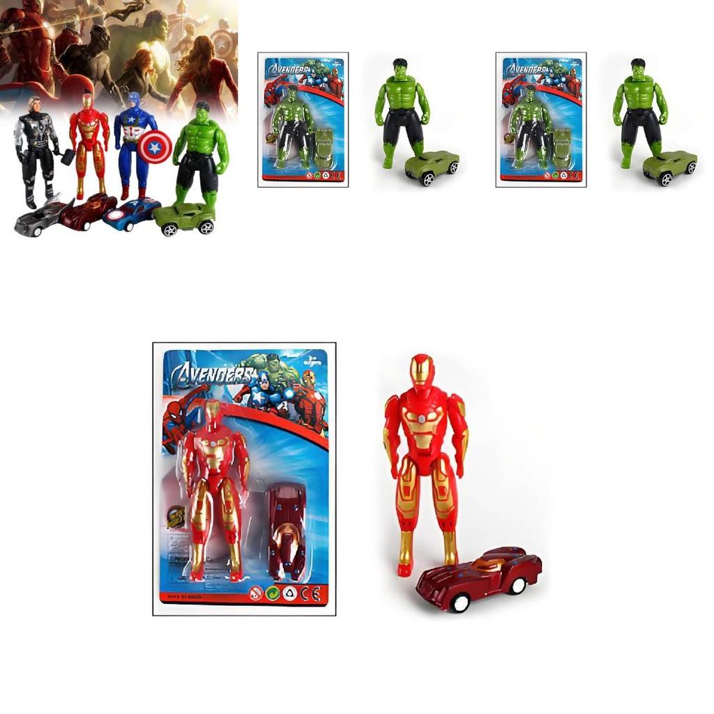 Captain America Man Miniature Cars Toy Set Gift