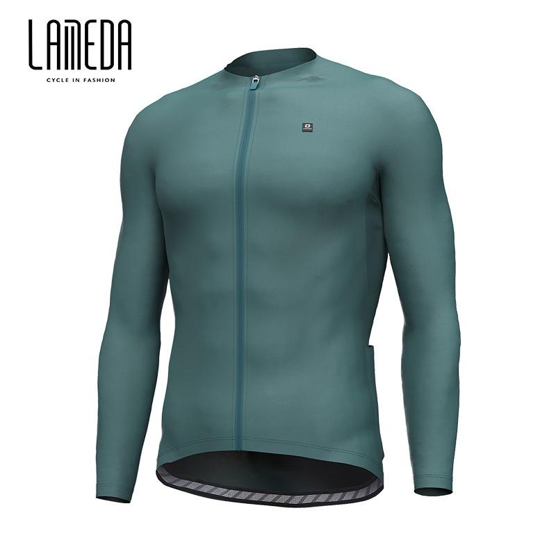 Cycling Jersey Long Sleeve Top Only LAMEDA New Spring and Summer Cycling Clothes Long Sleeve Jacket Men Spring and Summer Mountain