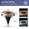 4PCS 8LED Solar Lawn Yard Led Solar Lights Buried Garden Light Waterproof Outdoor PathWay Floor Under Ground Spot Lamp