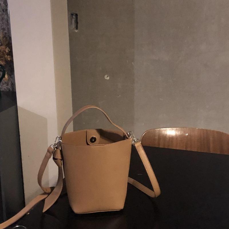 U7 simple da capacity solid color mother and child bag, adjustable shoulder strap shoulder bag u bucket bag female student