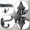 Cast Iron Wall Hook Coat Rack , Vintage Outdoor Decorative Key Holder, Hanger for Mudroom,