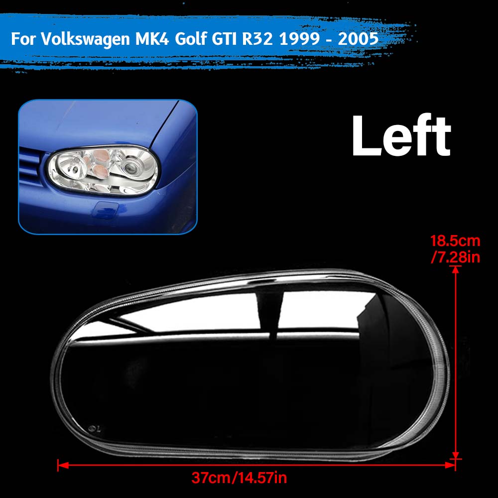 

Передняя фара Прозрачная крышка линзы Прозрачный корпус фары Для Volkswagen MK4 Golf GTI R32 1999-2005 Фара Лицевая панель
