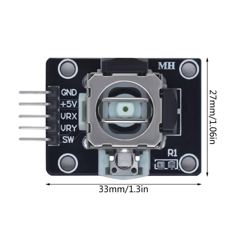 Double Axises Joystick for 2 5V Game Control Rod Sensor 2.54mm Pin Control Lever Sensor GameController Sensor Board
