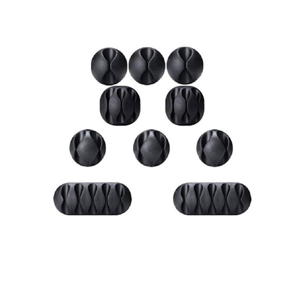 2021 NEW USB Cable Organizer Silicone Cable Winder Desktop Tidy Management Clips Cable Holder for Mouse Headphone Wire Organizer