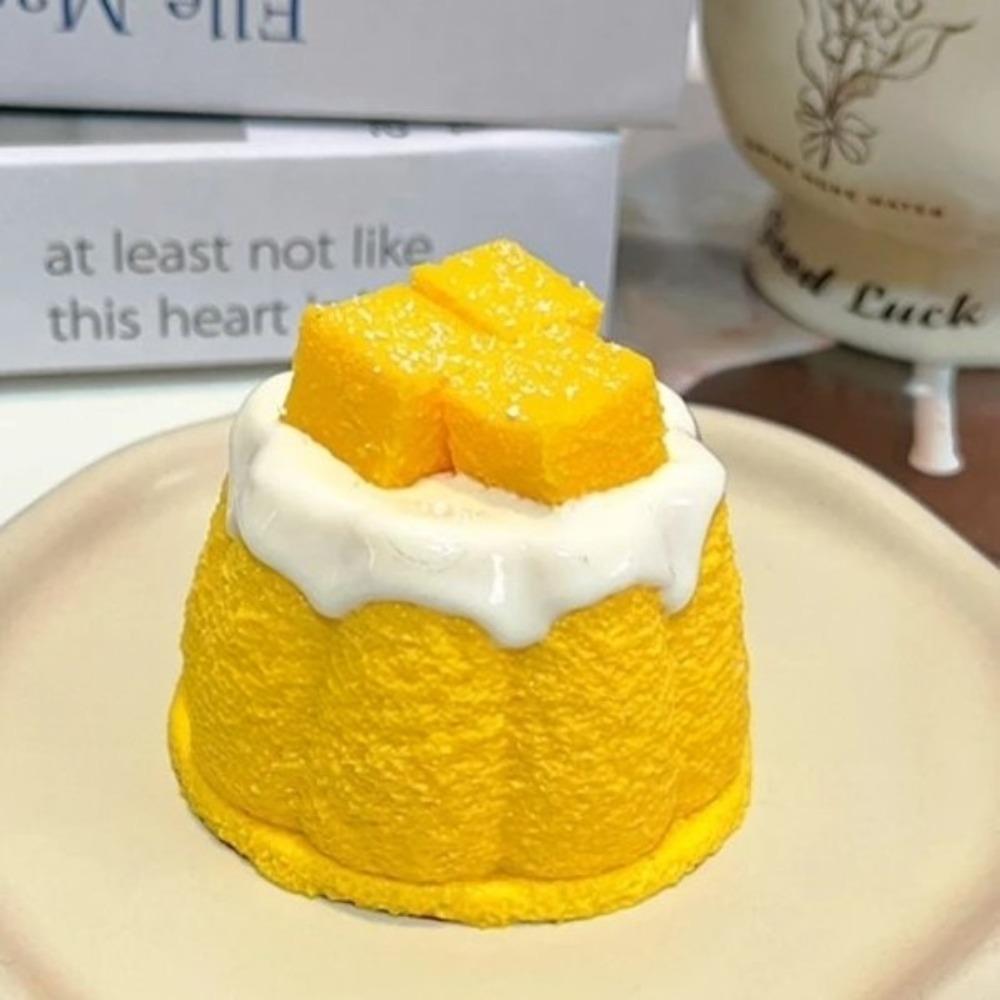 Simulated Puddings Soft Squeeze Toy Silicone Fidget Toy New Dessert Squishy Toy