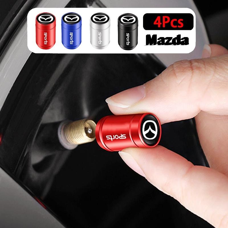 Car Styling Metal Car Tire Valve Caps Dust Prevention Accessories For Mazda 6 3 2 Angkesaila CX3 CX4 CX5 CX7 CX9 CX30 RX8 MX5