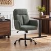 Ergonomic Office Chair, Height Adjustable, Wide Seat, Rocking Function, Dark Green