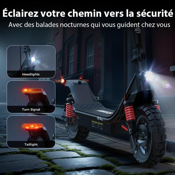 Trottinette Électrique Pliable pour Adulte i10pro - Autonomie 60km - Moteur 1000W - Batterie 15Ah -Pneus 10'' - 4 Vitesses - APP