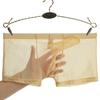 See-through Transparent Underpants U Convex Mesh Boxer Shorts Breathable Men's Pouch Briefs  Male