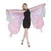 Womens Butterfly Cape Wing Fancy Dress for Party Cosplays Butterfly Wing Costume, Rainbow Butterfly Shawl Wing Cloak