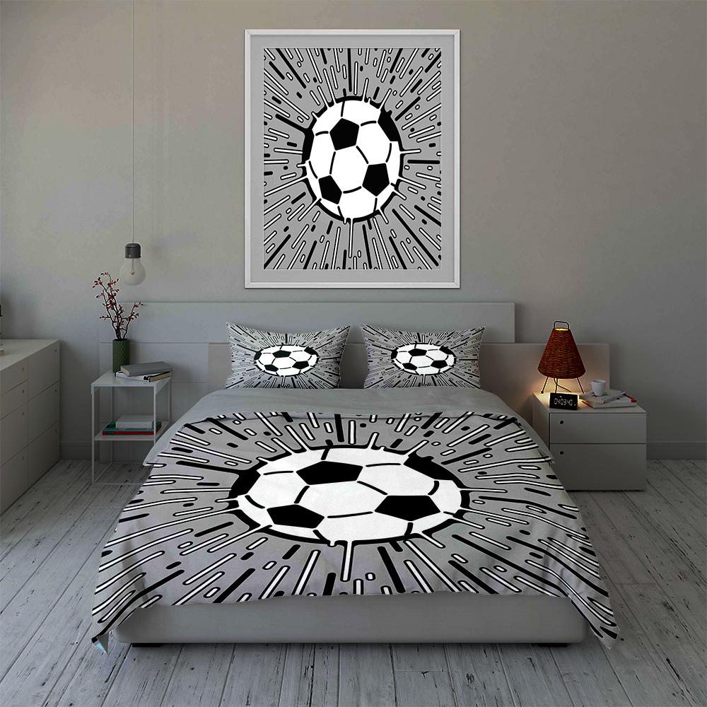 Soccer Ball with Streaks. Bedding Sets Duvet Cover Sets Duvet Covers Pillowcases(1 * Duvet Cover 2 * Pillowcases, Without Duvet Insert)