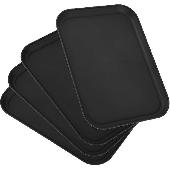 Wood Grain Plastic Serving Platters and Trays,Serving Dishes for Entertaining,Platters Serving Food,Appetizer Serving Trays for
