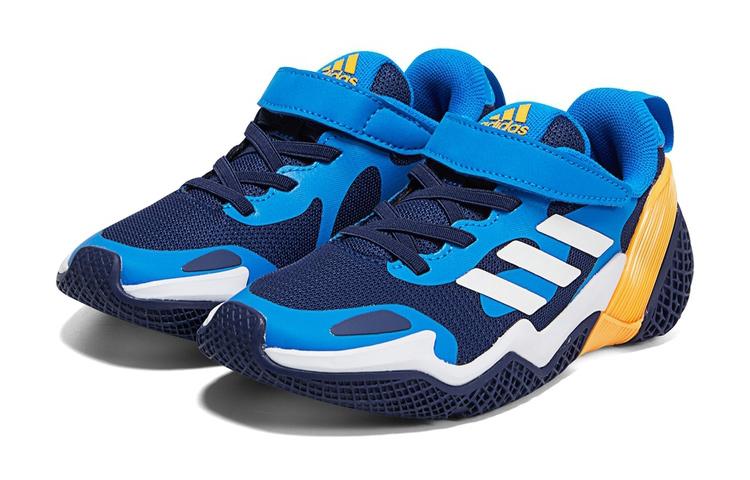 adidas 4Uture Rnr El K Comfortable Slip Resistant, Abrasion Resistant, Lightweight Sports Casual Shoes Blue White Kids' GZ5861