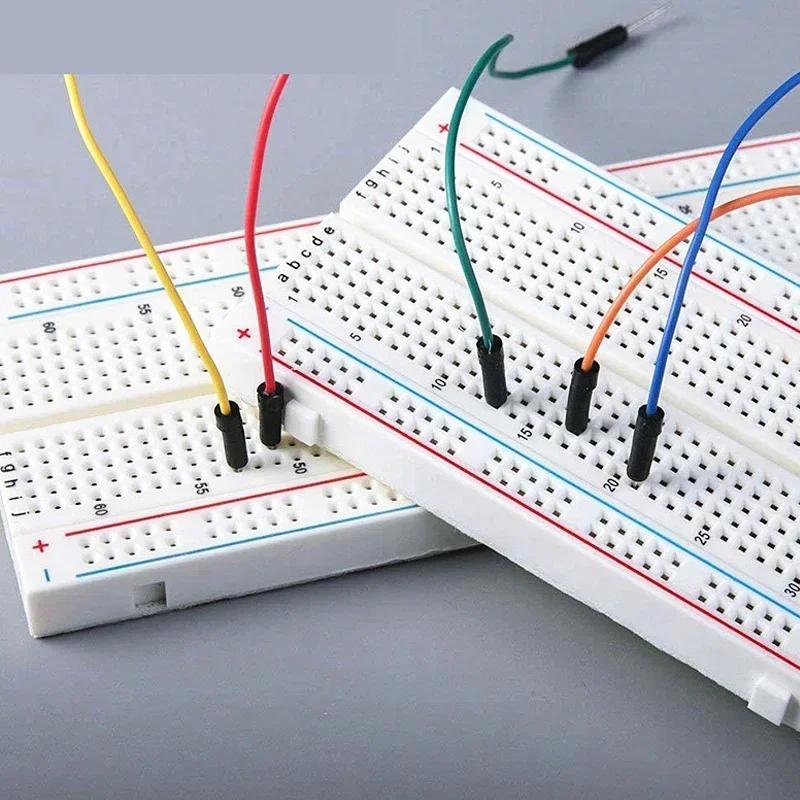 MB102 Breadboard 830 Punkte Lötlos PCB Bread Board 750 Punkte Breadboard DIY Elektronik-Kit für Arduino