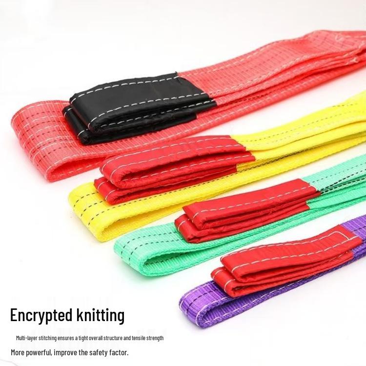 10 Ton Polyester Double Buckle Flat Lifting Sling - Thickened Type
