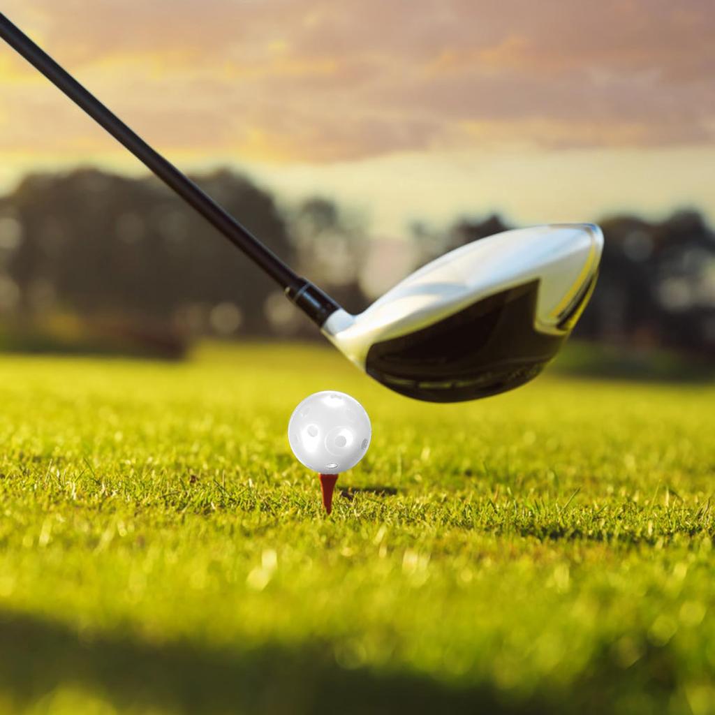 28-pack 40 mm ihåliga golfövningsbollar - Plast svingtränare för driving range/hem/utomhus