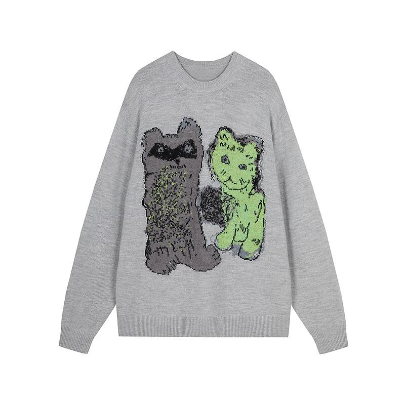 JNBY 2025 Spring Loose Fit Round Neck Wool Knit Sweater