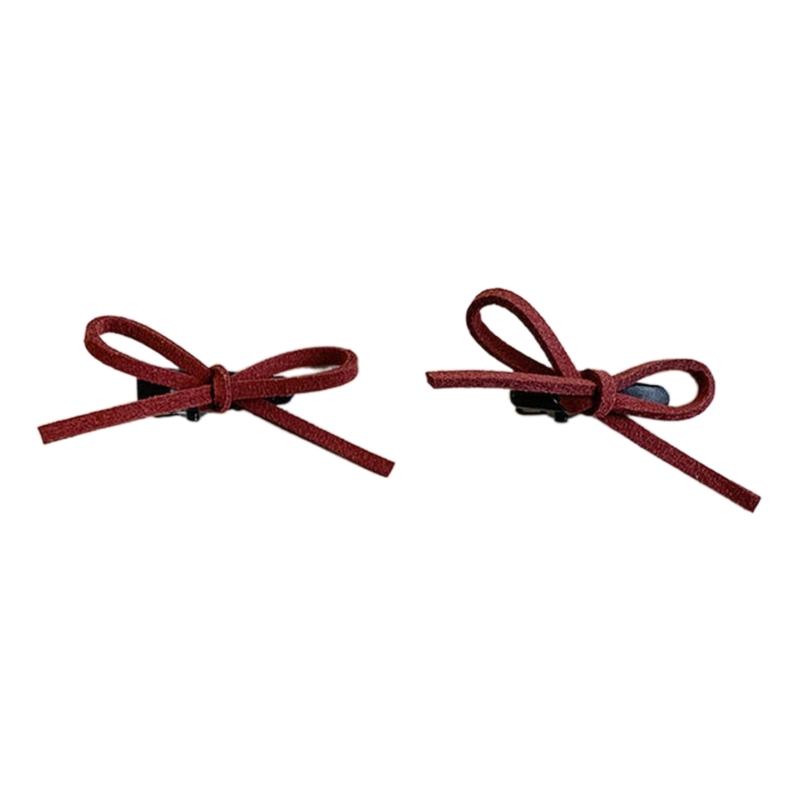 

Fairy Flat Clip Hairpin 2000s Style Balletcore Headdress Bunches Headdress Elegant Bowknot Cute Headdress