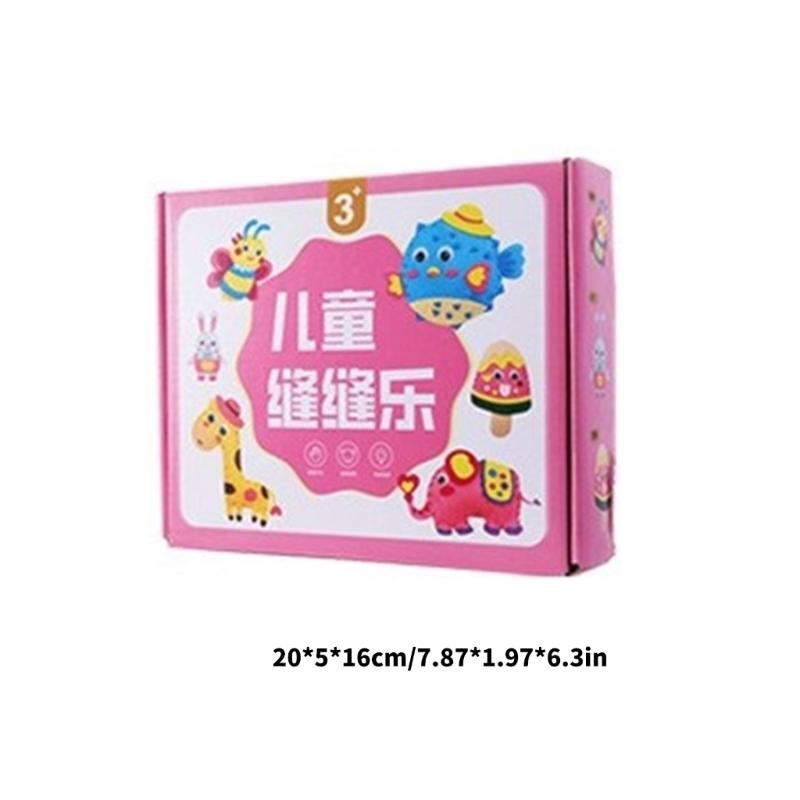 Childrens Nonwoven Fabric Sewing Craft Set Safe Cotton Educational Toy For Creative Bag Design And Motor Skills