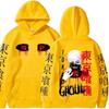 Anime Tokyo Ghoul Hoodie Cool Kaneki Ken Eyes Print Sweatshirt Men Women Casual Oversized Hoodies Harajuku Streetwear
