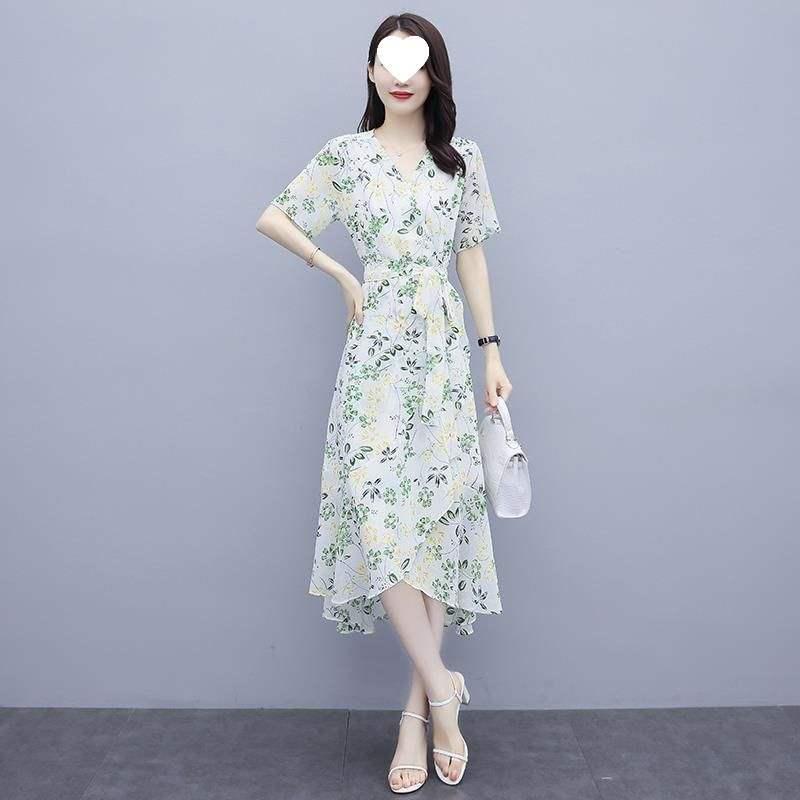 Elegant Floral Summer Dress for Women: Sophisticated, Socialite Style