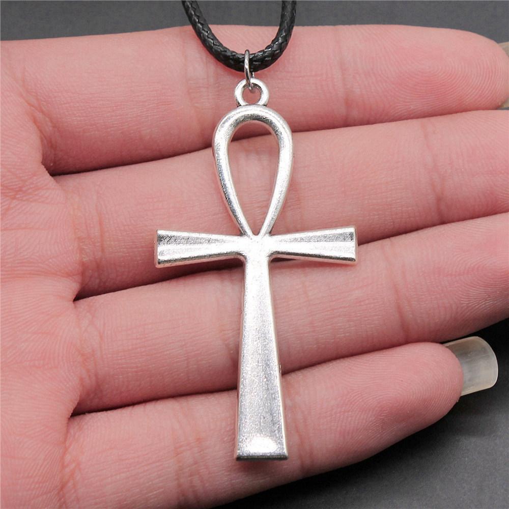 Kreuz Ankh Antikes Ägyptisches Amulett Anhänger Antike Bronze Metall Brautkragen Halskette Bestseller