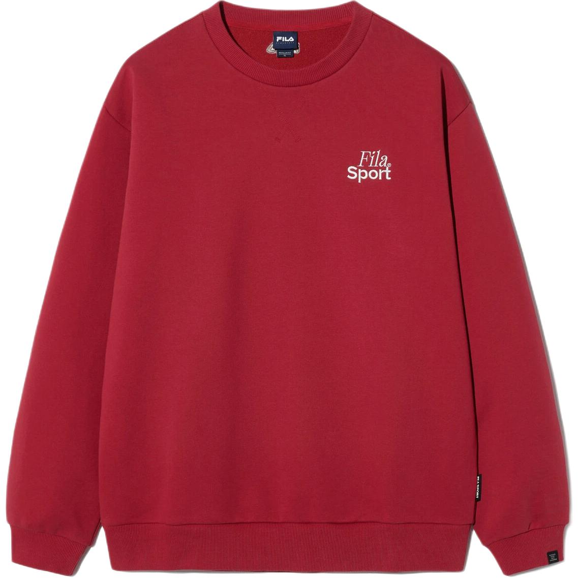 Свитшоты FILA Унисекс Красные С круглым вырезом Средняя посадка FS2POH1101U-RED W90