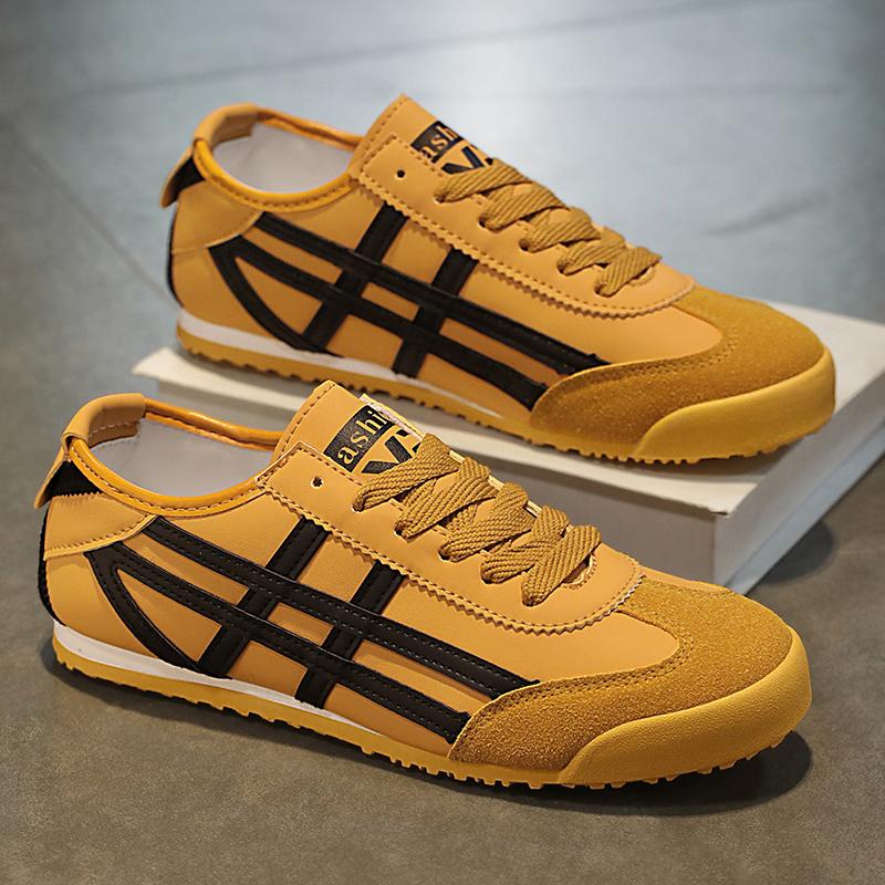 Men's Classic Running Shoes Lace Up Flat Bottom Sports Shoes Soft Sole Walking Shoes Breathable Couple Casual Shoes Tennis Shoes