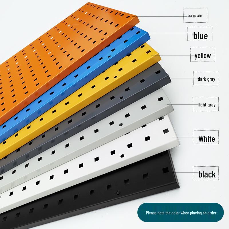 Metal Pegboard Square Hole Tool Rack Wall Mount Display Shelving by Leidezhu Square Hole 500*350, Thickness 1.0mm