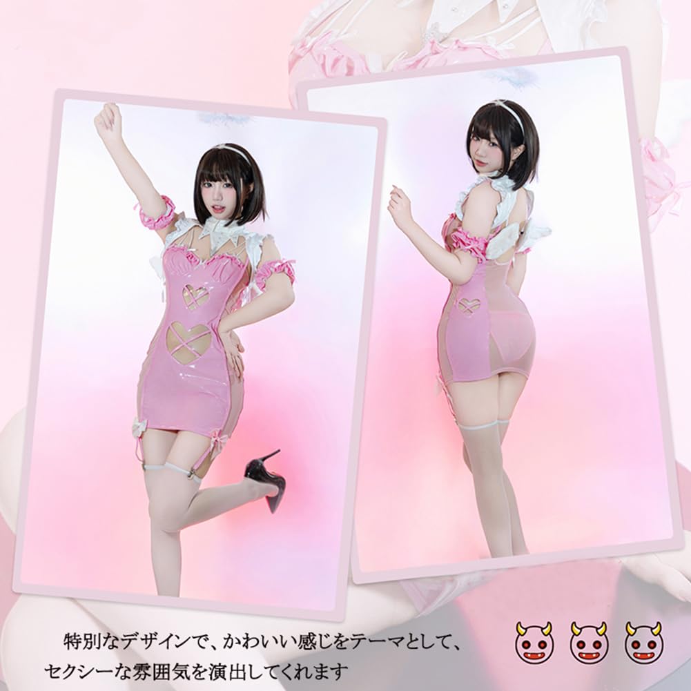 Little Devil Sexy Devil PU Extreme Pink [SENMHS] Cosplay, Witch, Vampire, Witch, Demon, Leather, Moe, Maid, Erotic, Underwear, Exposure, See-through,
