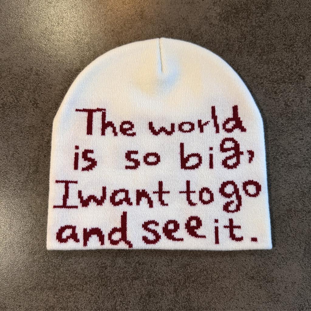 Letter Fashion Knit Cap For Unisex Winter Warmth And Windproof Sun Protection