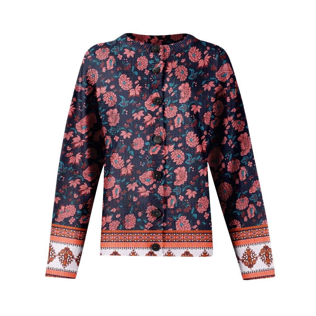 Women'S  Sweater Cute Fun Printing Sweater Fall And Winter Long Sleeve Knitted Sweater