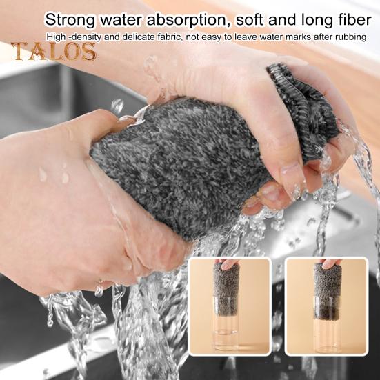 5Pcs Dish Towel Good Water Absorbent Large Kitchen Hand Towels Strong Decontamination Thick Soft Scouring Pad Set