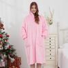Wearable Blanket Hoodie for Men Oversized Hooded Blankets Sweatshirt Cozy Warm Fleece Blanket with Sleeves Adults Winter House Robes With Pocket